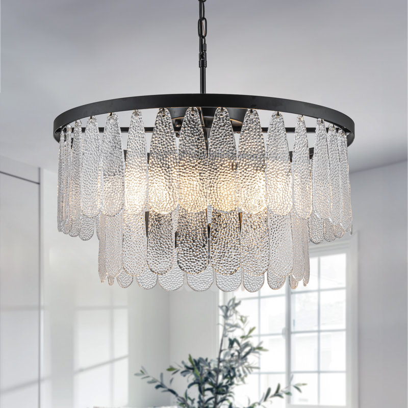 Round rustic chandelier best sale